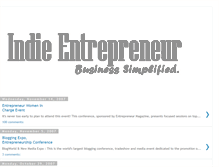 Tablet Screenshot of indieentrepreneur.blogspot.com
