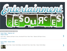 Tablet Screenshot of entertainment-resources.blogspot.com