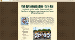 Desktop Screenshot of clubdecaminanteslimacerroazul.blogspot.com