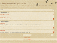 Tablet Screenshot of onlinetafreeh.blogspot.com