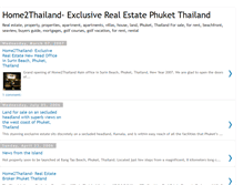 Tablet Screenshot of home2thailand.blogspot.com