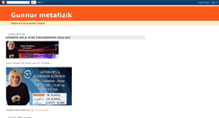 Desktop Screenshot of gunnurmetafizik.blogspot.com