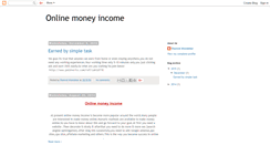 Desktop Screenshot of onlinemoneyincome2u.blogspot.com