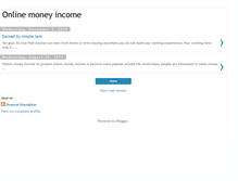 Tablet Screenshot of onlinemoneyincome2u.blogspot.com