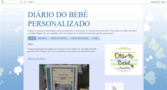 Desktop Screenshot of diariodobebepersonalizado.blogspot.com