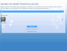 Tablet Screenshot of diariodobebepersonalizado.blogspot.com