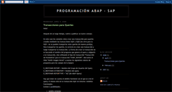 Desktop Screenshot of programacionabap.blogspot.com