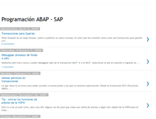 Tablet Screenshot of programacionabap.blogspot.com