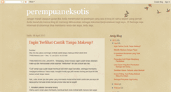 Desktop Screenshot of perempuaneksotis.blogspot.com