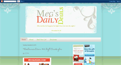 Desktop Screenshot of megsdailydeals.blogspot.com