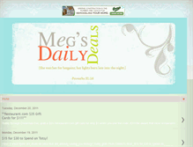 Tablet Screenshot of megsdailydeals.blogspot.com