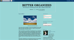 Desktop Screenshot of betterorganized.blogspot.com