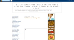 Desktop Screenshot of dailysalaryjob.blogspot.com