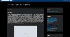 Desktop Screenshot of elalmacenfilosofico.blogspot.com