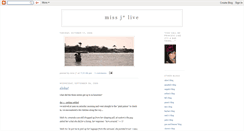 Desktop Screenshot of missjlive.blogspot.com