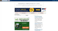 Desktop Screenshot of federalemploymenttips.blogspot.com