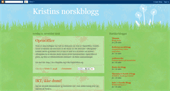 Desktop Screenshot of kristinsinnorskblogg.blogspot.com
