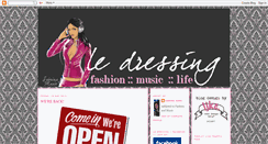 Desktop Screenshot of le-dressing.blogspot.com