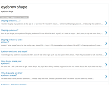 Tablet Screenshot of change-my-eyebrow-shape.blogspot.com