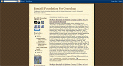 Desktop Screenshot of barnhillgenealogyfoundation.blogspot.com
