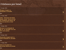 Tablet Screenshot of cristianosporisrael.blogspot.com