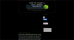 Desktop Screenshot of howtostartamailorderbusiness.blogspot.com