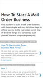 Mobile Screenshot of howtostartamailorderbusiness.blogspot.com