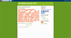 Desktop Screenshot of elnuevoblogdetito.blogspot.com