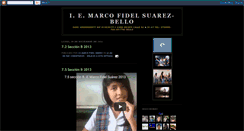 Desktop Screenshot of iinstitucionemarcofidelsuarez.blogspot.com