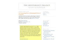 Desktop Screenshot of mentorsblog.blogspot.com