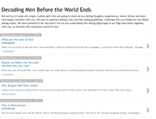 Tablet Screenshot of decodingmenbeforetheworldends.blogspot.com