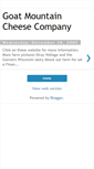 Mobile Screenshot of goatmountaincheese.blogspot.com