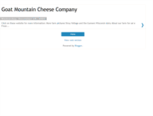 Tablet Screenshot of goatmountaincheese.blogspot.com