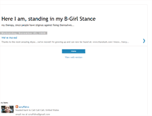 Tablet Screenshot of bgirlstance.blogspot.com