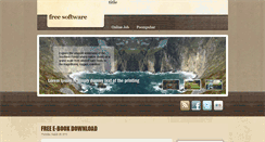 Desktop Screenshot of freesoftwaredownload2010.blogspot.com