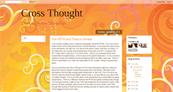 Desktop Screenshot of crossthought.blogspot.com