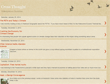 Tablet Screenshot of crossthought.blogspot.com