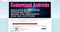 Desktop Screenshot of customizedandroids.blogspot.com