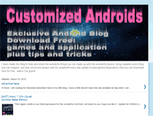 Tablet Screenshot of customizedandroids.blogspot.com