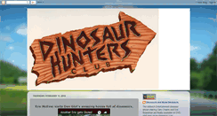 Desktop Screenshot of dinosaurhuntersclub.blogspot.com