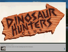 Tablet Screenshot of dinosaurhuntersclub.blogspot.com