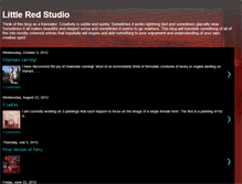 Tablet Screenshot of littleredstudio.blogspot.com