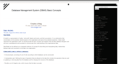 Desktop Screenshot of dbmsbasics.blogspot.com