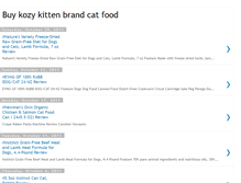 Tablet Screenshot of buy-kozy-kitten-brand-cat-food.blogspot.com