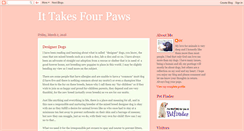 Desktop Screenshot of cc-ittakesfourpaws.blogspot.com
