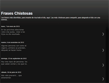 Tablet Screenshot of chistosasfrases.blogspot.com