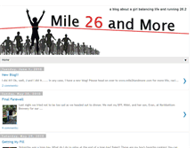 Tablet Screenshot of mile26andmore.blogspot.com