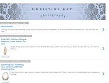 Tablet Screenshot of christinekayphotography.blogspot.com