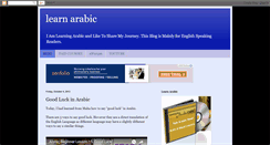 Desktop Screenshot of easy-arabic-language.blogspot.com