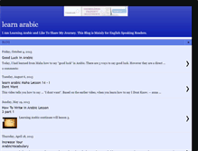 Tablet Screenshot of easy-arabic-language.blogspot.com